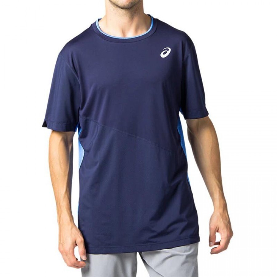Asics Club SS Peacoat T-Shirt - Barata Oferta Outlet
