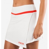 Falda Nox Team Blanca Logo Rojo - Barata Oferta Outlet